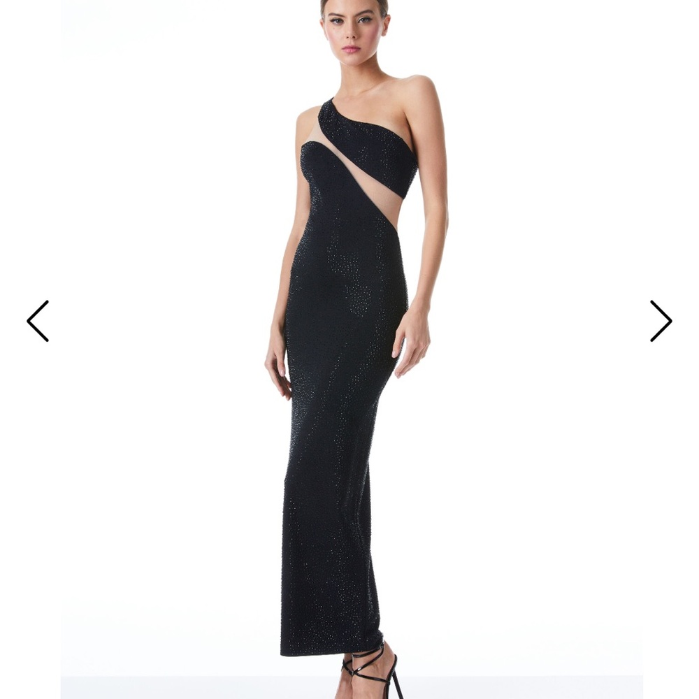 Alice + Oliva MERCEDES ONE SHOULDER DRESS size 6 NWT